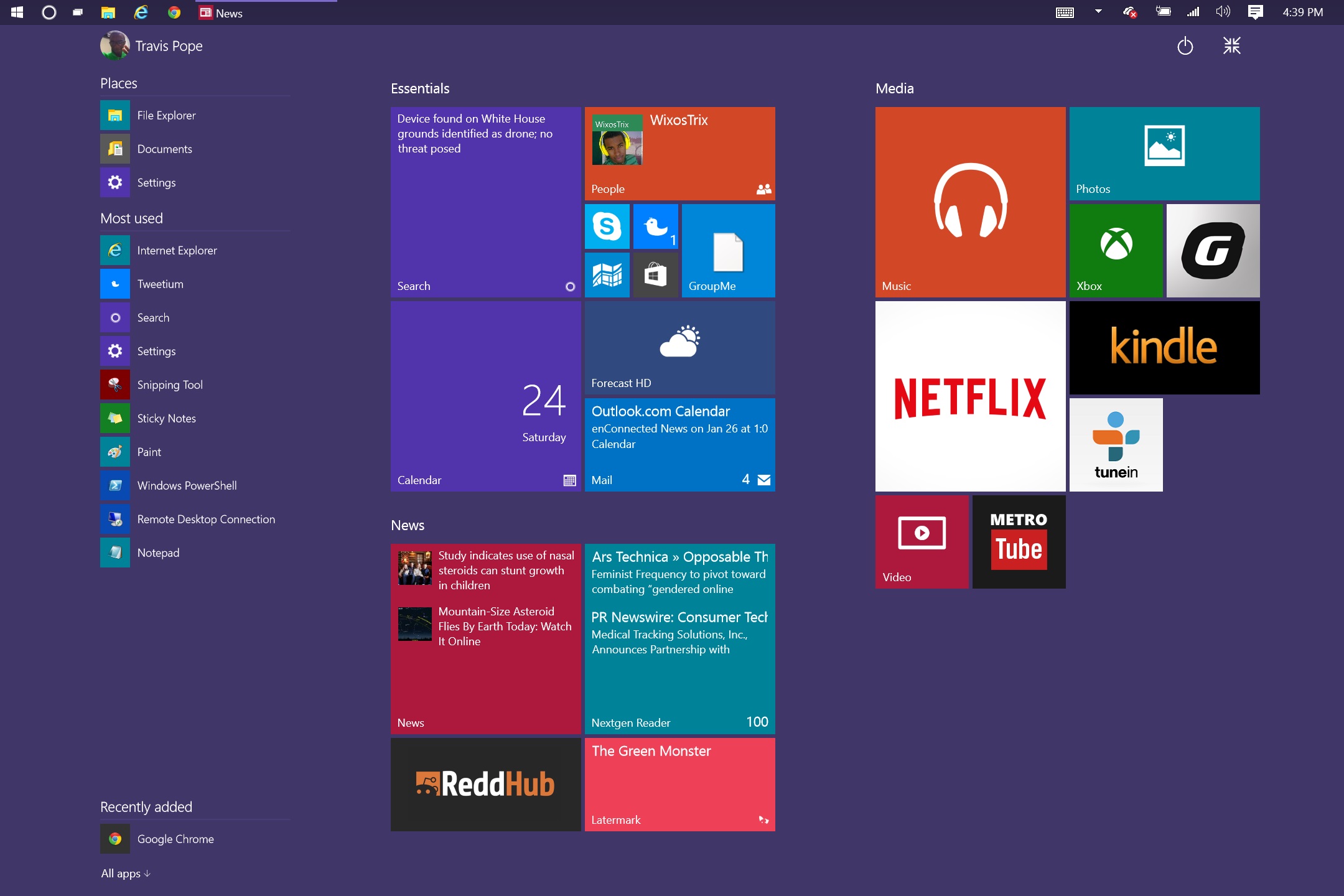 Tablet Mode looks a lot like Windows 8, FYI.